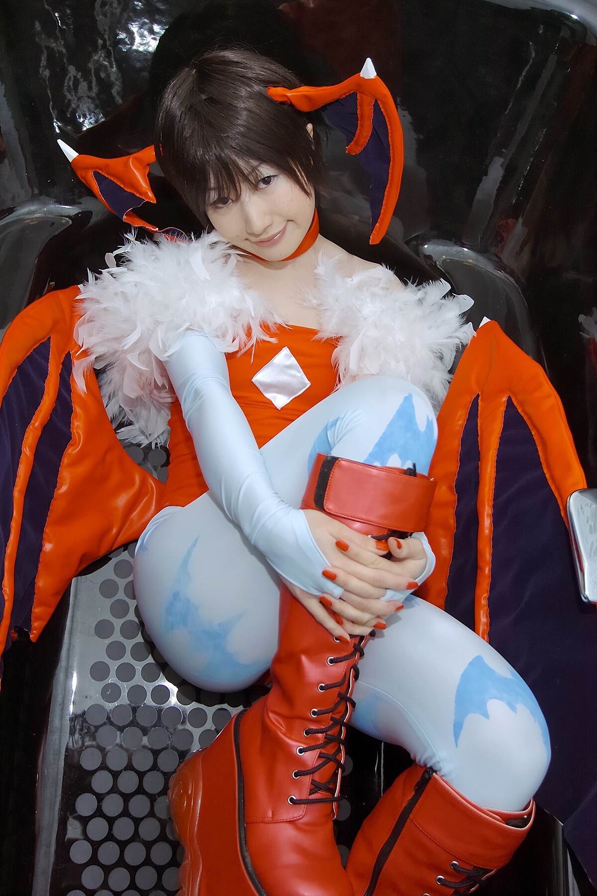 [Cosplay] 2013.04.08 Hot Lilith and Morrigan sexy Cosplay